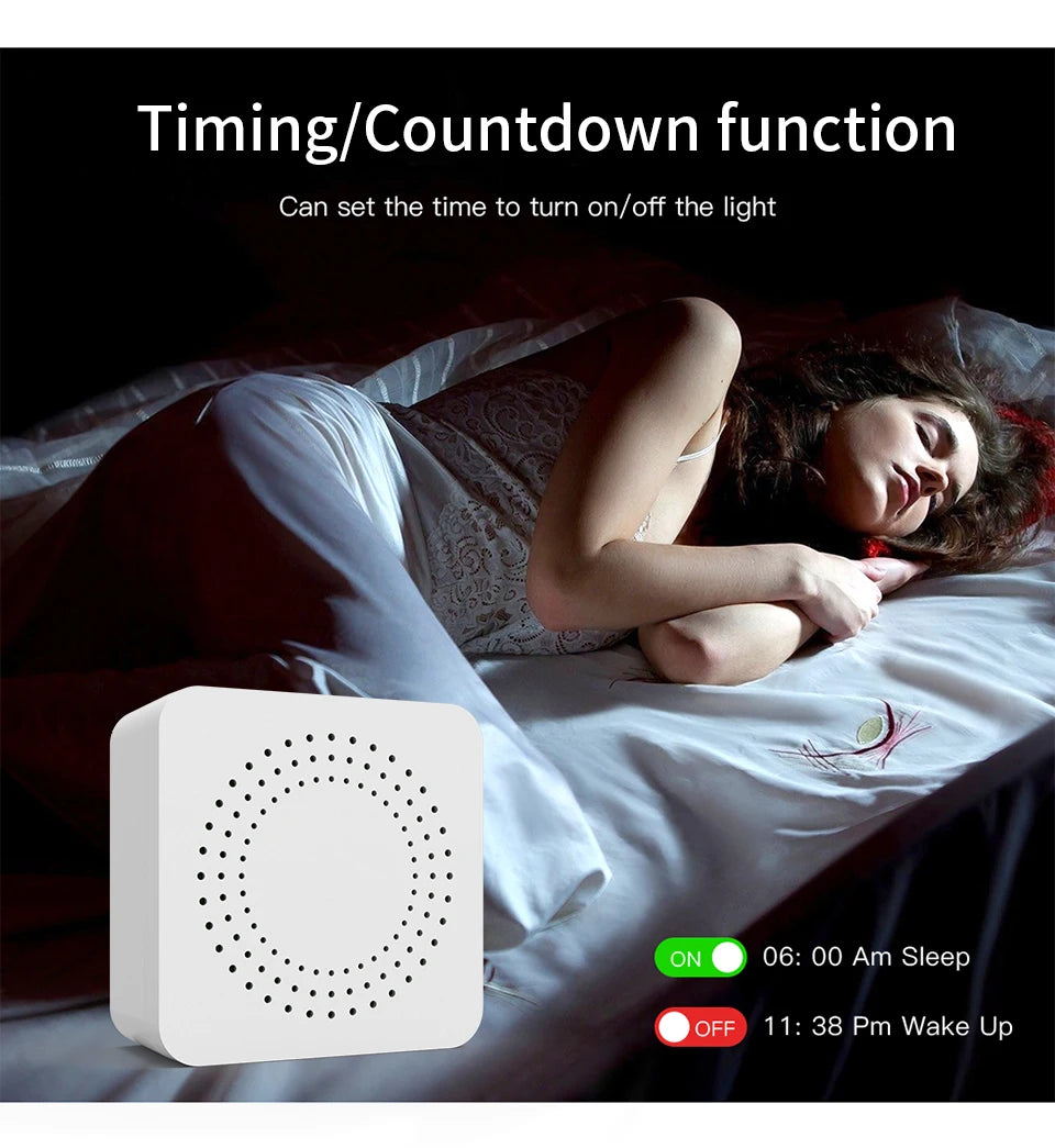 QNCX Tuya WiFi Smart Switch 16A Support 2-Way DIY Switches Timer Module Support Alexa Google Home Alice Voice Control Smart Life