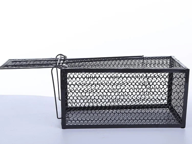 Smart Self-locking Mousetrap Safe Firm Iron Net Household Mouse Catcher Metal Reusable Humane Indoor Outdoor Rat Trap Rat Cage