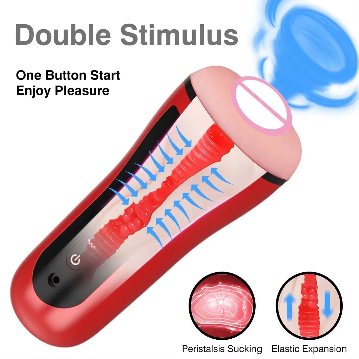 Male Sucking Multi-frequency AutomaticMasturbator Cup Sucking Vibration Blowjob Pussy Penis Oral Adult Erotic Sex Toys
