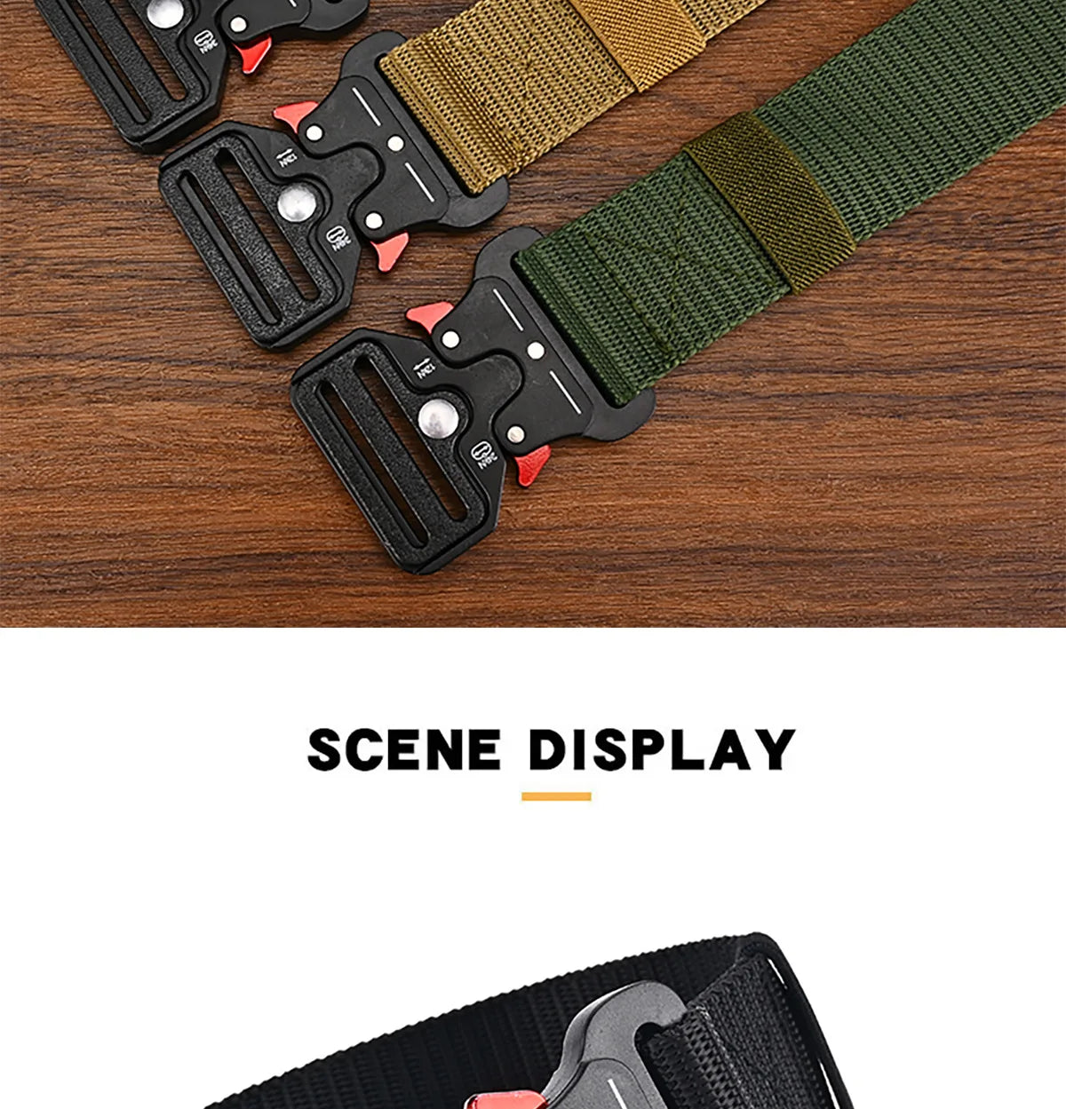 Men's Belt Outdoor Hunting Tactical Mens Belt Multifunctional Combat Survival High Quality Canvas Nylon Mens Belt Sport Belt