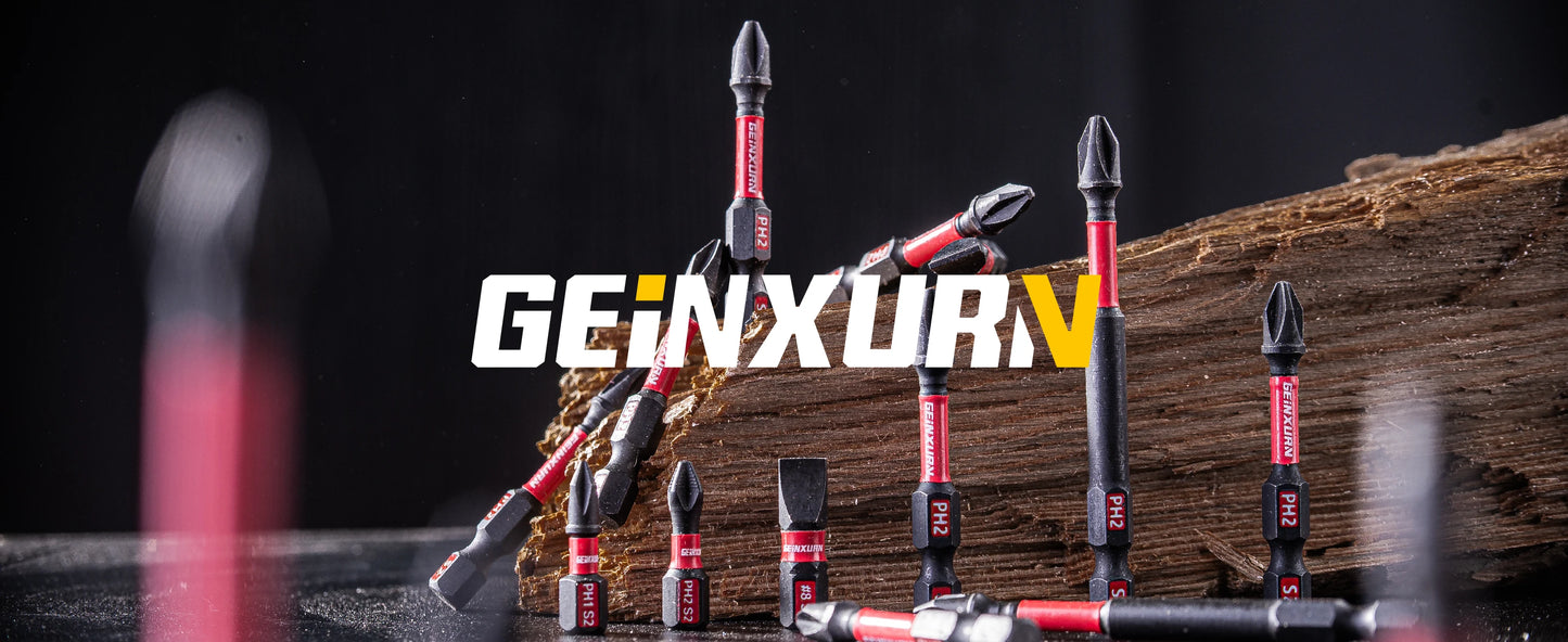 Geinxurn 2Inches Impact Magnetic #2 Phillips Screwdriver Bit Set