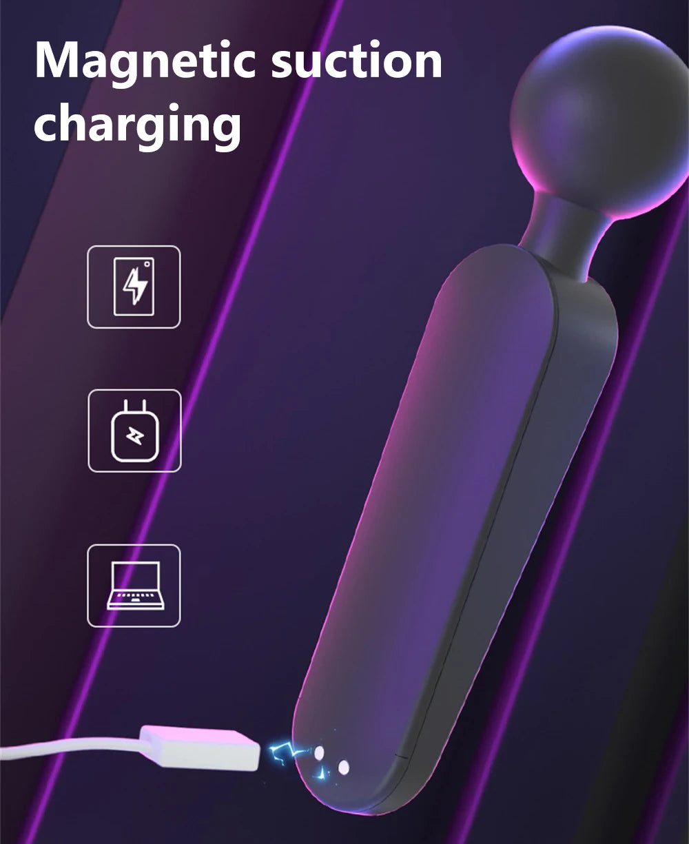 AV Magic Wand Vibrator for Women Clitoris Stimulator Heating Powerful Female Massager Digital Display USB Rechargeable Sex Toy