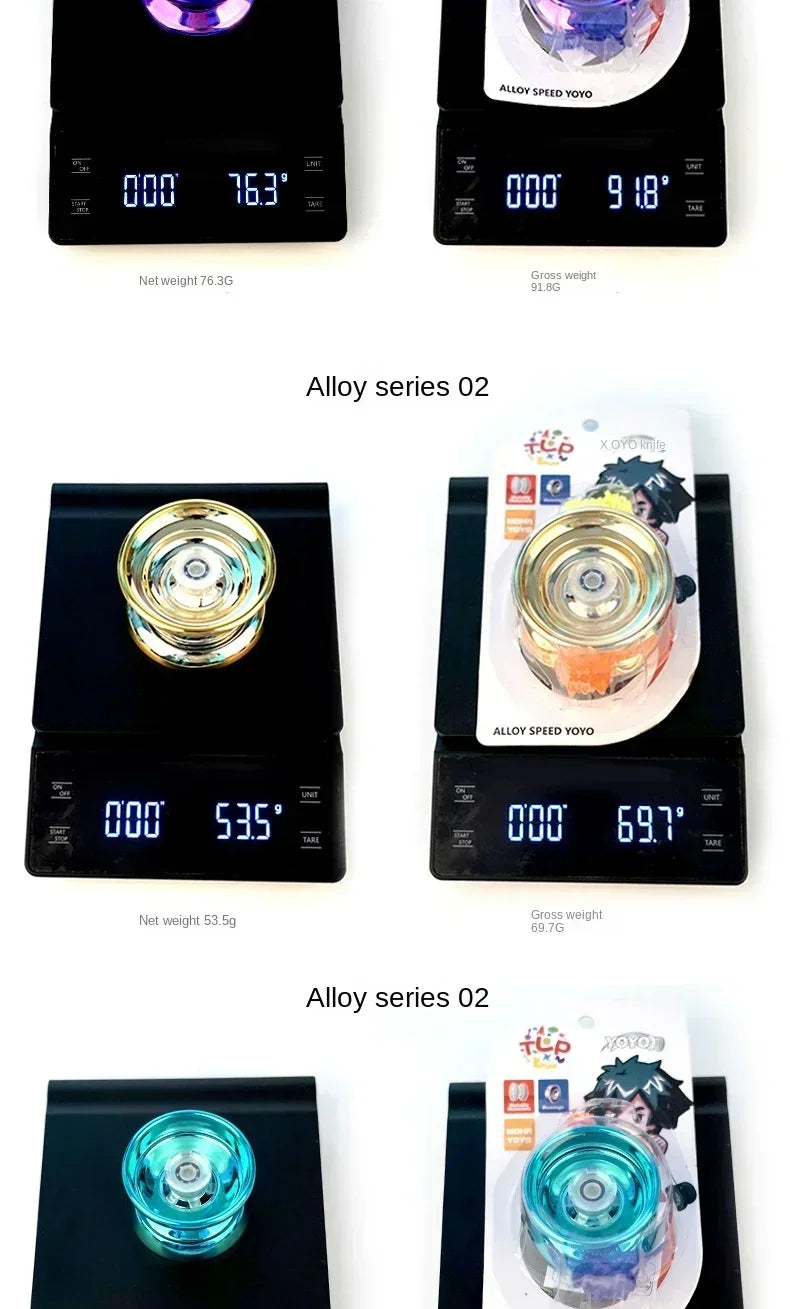 Professional Aluminum Metal Yoyo for Kids and Beginners. Metal Yo YOS for Kids and Adults with Yo Yo Accessories