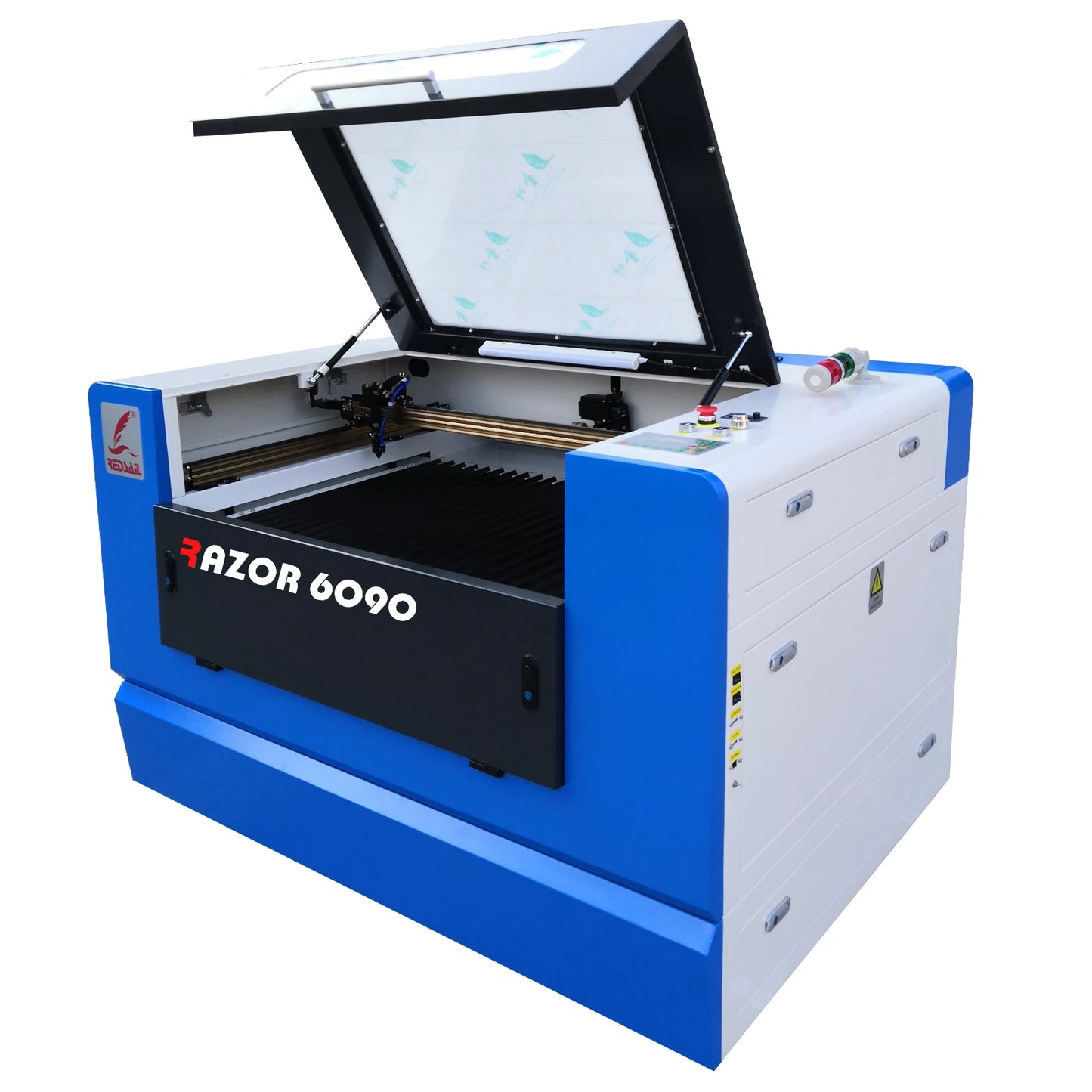 100W 900x600mm Co2 Laser Cutting Engraving Machine WIth CW-3000 chiller RUIDA controller Red-dot