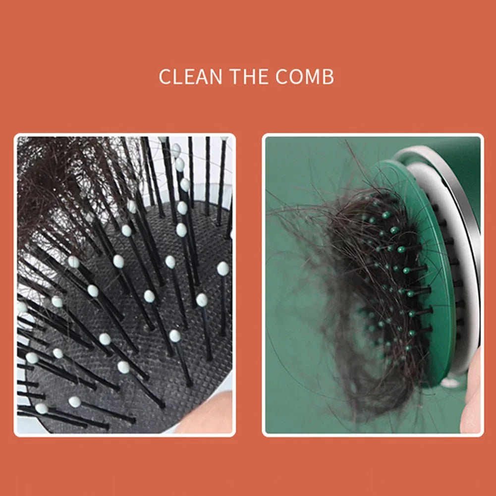 2In1 Hairbrush Comb Cleaning Brush Cleaner Rake Comb Embedded Tool Mini Hair Dirt Remover for Removing Hair Dust Home Salon Use