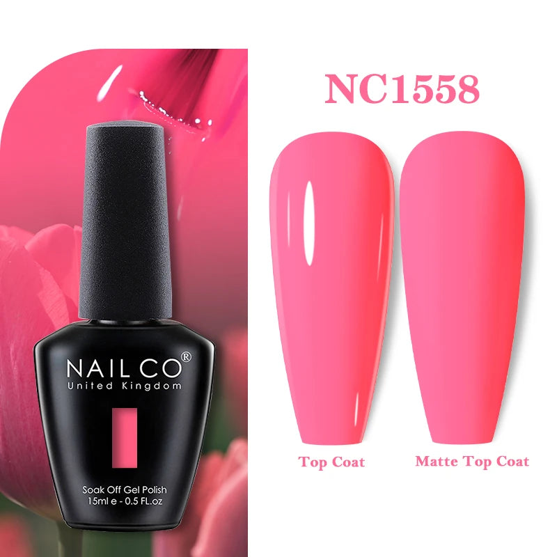 NAILCO Gel Nail Polish 15ml Nail Art Vernis Semi Permanent Soak off UV Gel Polish Gel Manicure Nail Varnish Nail Color Ongles