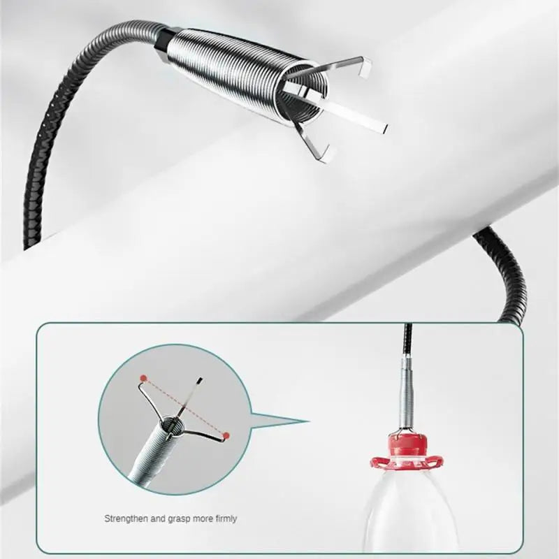 60/90/160cm Sewer Pipe Unblocker Snake Spring Pipe Dredging Tool for Bathroom Kitchen Hair Sewer Sink Pipeline Cleaning Tools