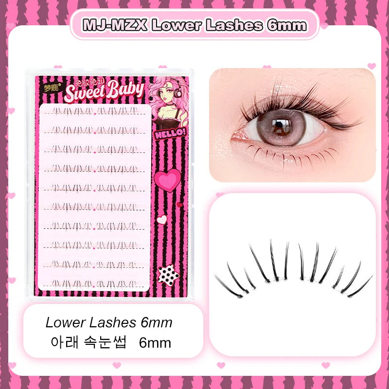 Self Adhesive Eyelashes Cluster Lashes No Glue Individual Lashes  Soft  Idol Lash Clusters Reusable Self Adhesive Lashes