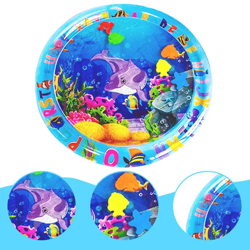 Novel PVC Round Baby Water Play Mat Large Area Baby Water Playing Mat Kids Playing Pad