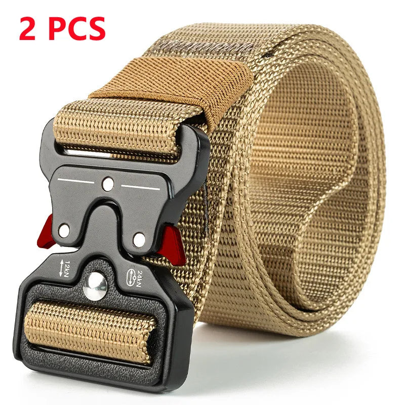 Men Belt Army Outdoor Hunting Tactical Multi Function Combat Survival High Quality Marine Corps Canvas For Nylon Male Luxury