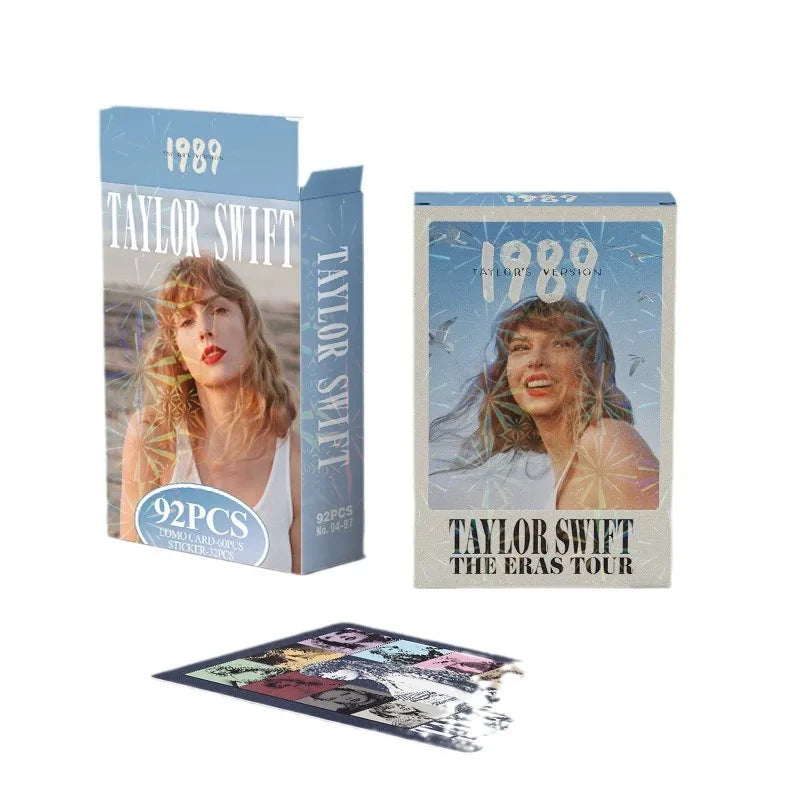 60+32Pcs/Set Taylor Photo Card European American Star Album Small Card Double-sided LOMO Card Fan Collection Card Book