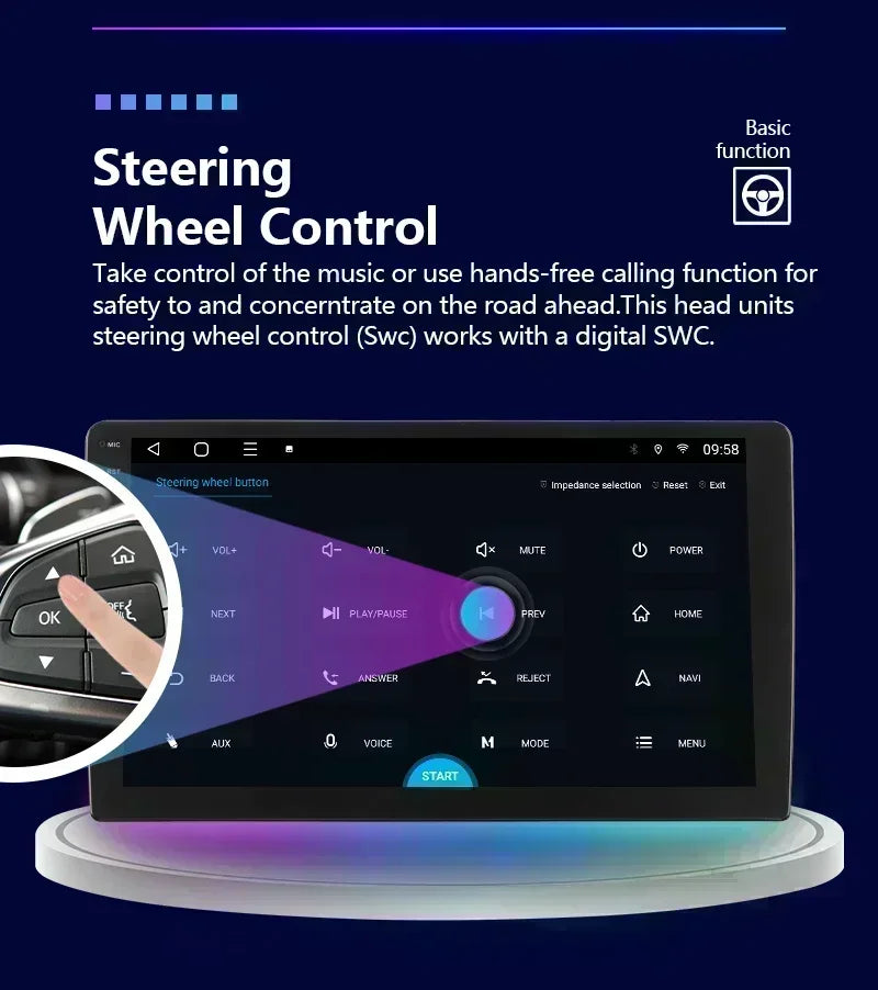BOSSCAR Car Radio 2Din Android Carplay Universal 7"9"10" Touchscreen Multimedia Video Player Wireless GPS FM MP5 MP4 Autoradio