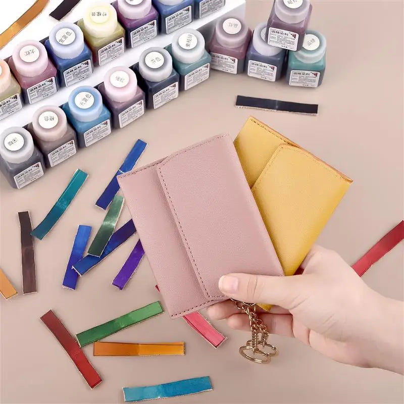 24 Color Leather Alcohol Dye Complete Set Of Diy Handmade Leather Cow Leather Dye Vegetable Tanned Leather Dye Alcohol Dye Water