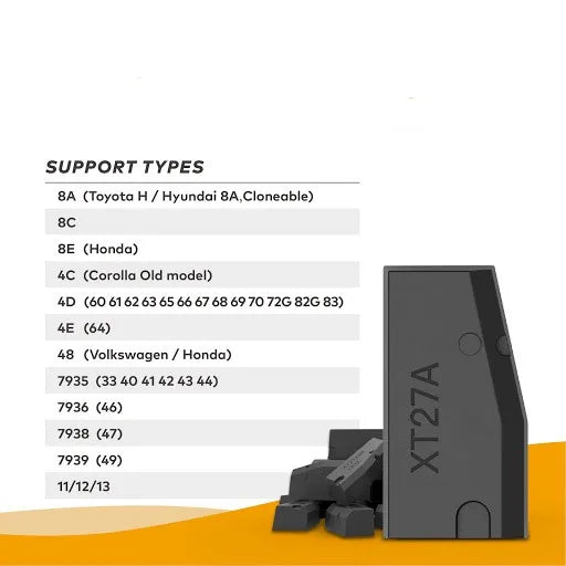 5- 100pcs XT27A  VVDI Super Chip Transponder XT27A01 Super Chip For ID46/40/43/4D/8C/8A/T3/47 for VVDI Mini Key Tool