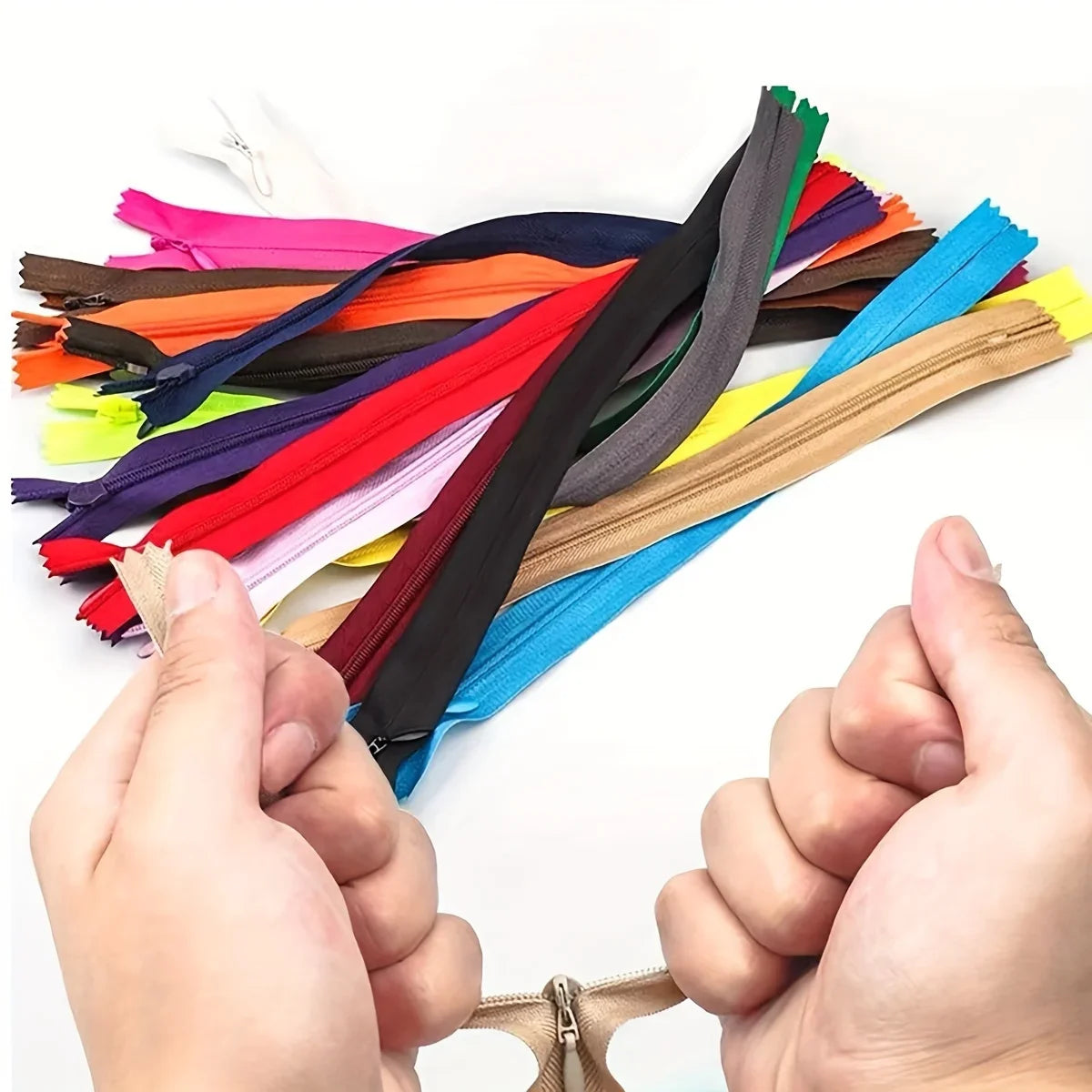 5 pcs 18cm-60cm Invisible zippers - various colors, suitable for premium hidden zipper dresses, pants, shirts, pockets, etc