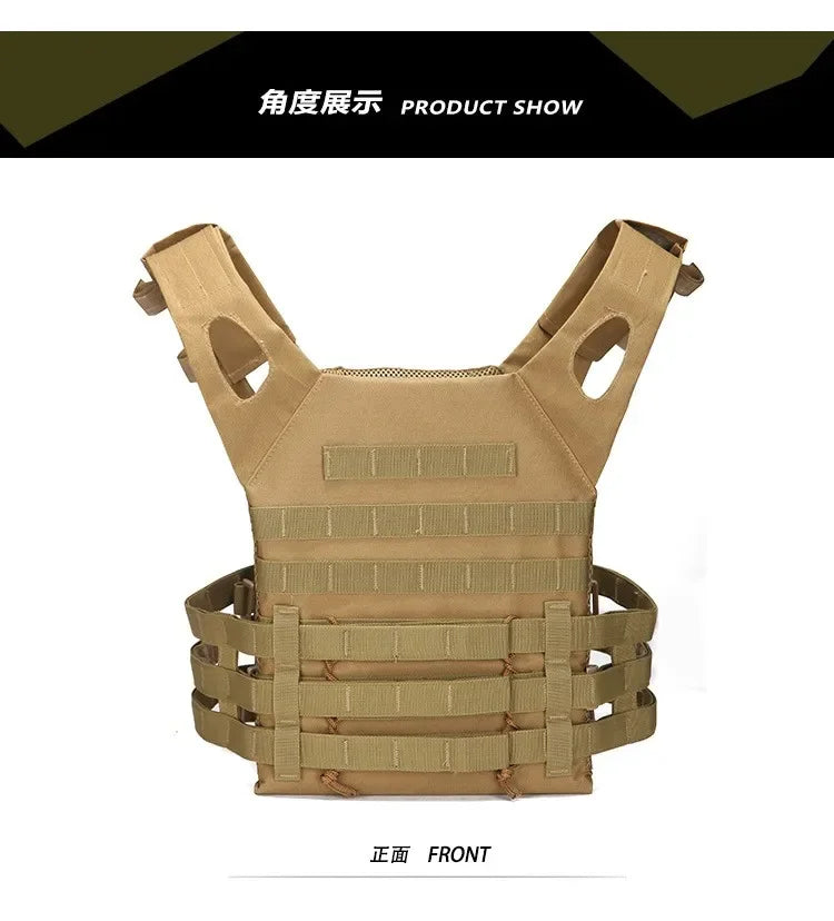 Nylon Tactical Vest Body Armor Hunting Carrier Airsoft Accessories Combat MOLLE Camo Military Army Vest CS Game Jungle Equipment