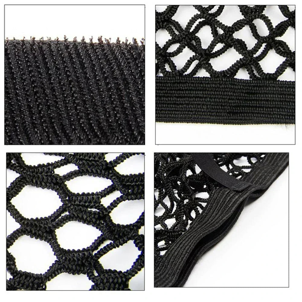 Car Back Rear Trunk Organizer Net Universal Seat Elastic Storage Mesh Tape Magic Sticker Auto Rear Trunk Bag for Stowing Tidying