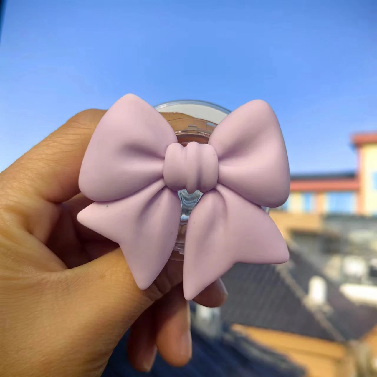 Macaron Color Bow-knot Smart Tok Magnetic Holder For Magsafe Universal Phone Holder Bracket GripTok Stand Socket Lazy Bracket