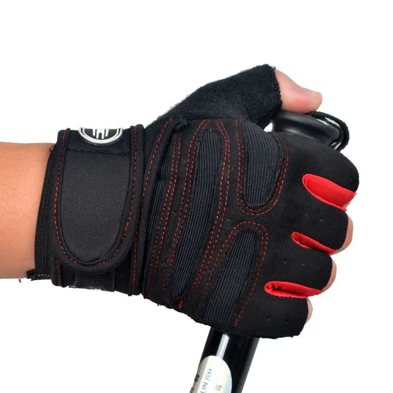 Fitness Half Finger Gloves Men And Women Wrist Guard Sports Dumbbell Riding Non Slip Horizontal Bar Exercise Training