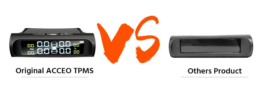 Smart TPMS Car Tire Pressure Alarm Monitor System 4 Sensors Display Solar Intelligent Tyre Pressure Temperature Warning