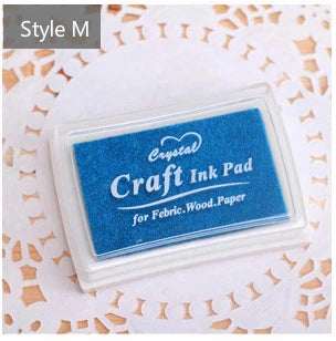 Mr Paper 15 Colors Inkpad Handmade DIY Craft Oil Based Ink Pad for Fabric Wood Paper Scrapbooking Ink pad Finger Painting