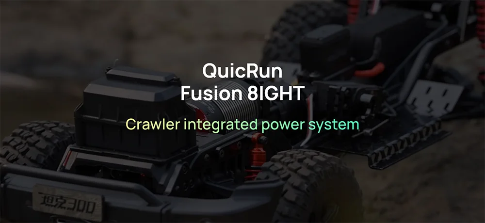 Hobbywing Quicrun Fusion 8ight 2-in-1 80a 2300kv Brushless Sensored Motor Esc Integrated For 1/8 Rc Car Rock Crawler Power Syste