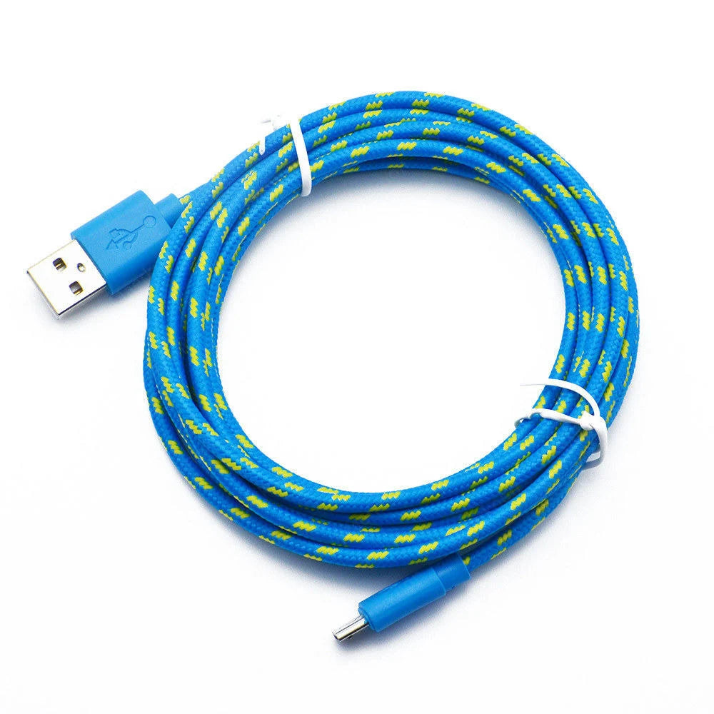 Micro USB Cable 2.4A Fast Charging Mobile Phone Charger Date Cord For Samsung Huawei Xiaomi Micro Nylon Braided Data Sync Cable