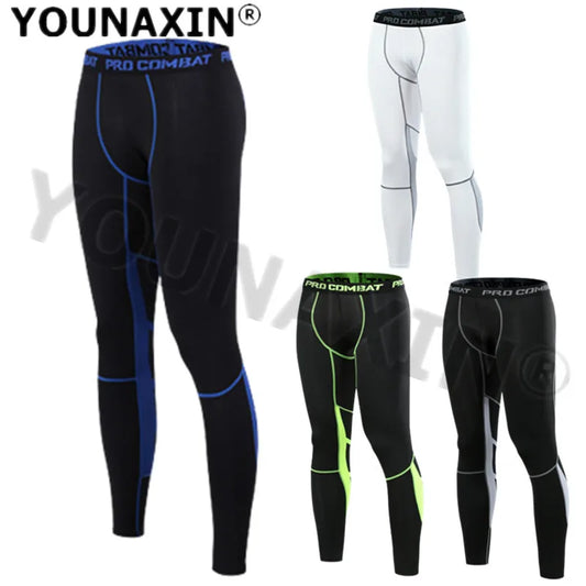 Men's Running Trousers Base Layer Tight Training Fitness Basketball Sports Skinny Cycling Quick Dry Long Pants S M L XL 2XL 3XL