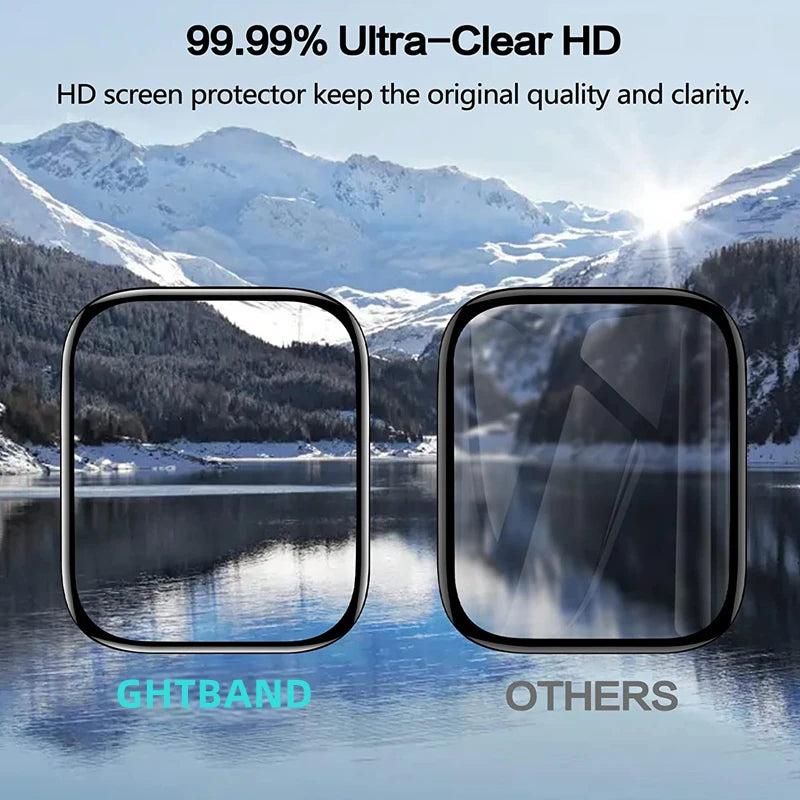 Protector Film For Apple Watch 46mm 45mm 44mm 41mm 40 38 42 mm 49mm Curved Screen Protectors iwatch series Ultra 10 9 8 7 SE 6 5