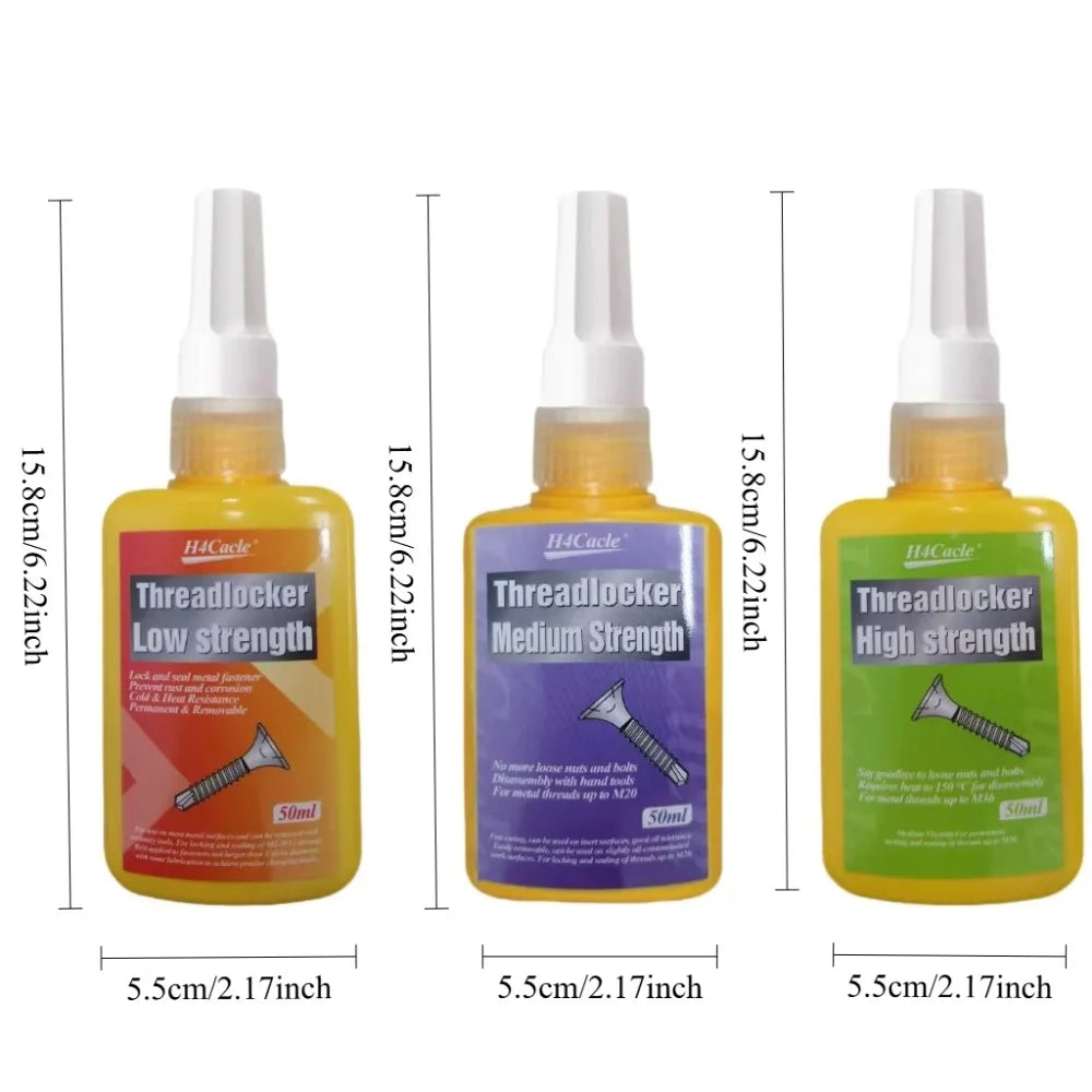 50ml Threadlocker Anaerobic Glues Anti Loose Screw Glues Fastening Sealant Quickly Cured Thread Locking Agent Sealant for Screws