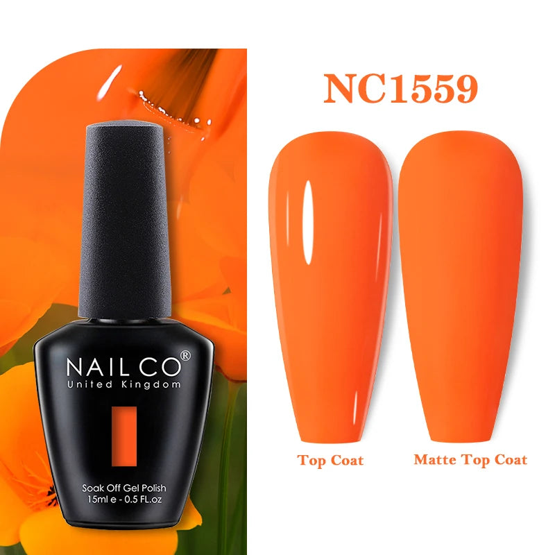 NAILCO Gel Nail Polish 15ml Nail Art Vernis Semi Permanent Soak off UV Gel Polish Gel Manicure Nail Varnish Nail Color Ongles