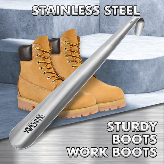 Metal Long Handle Shoe Horns 16.5" Shoe Horn extra long shoe horn for seniors Shoe Spoon Professional Aid Tool Shoe Accessories