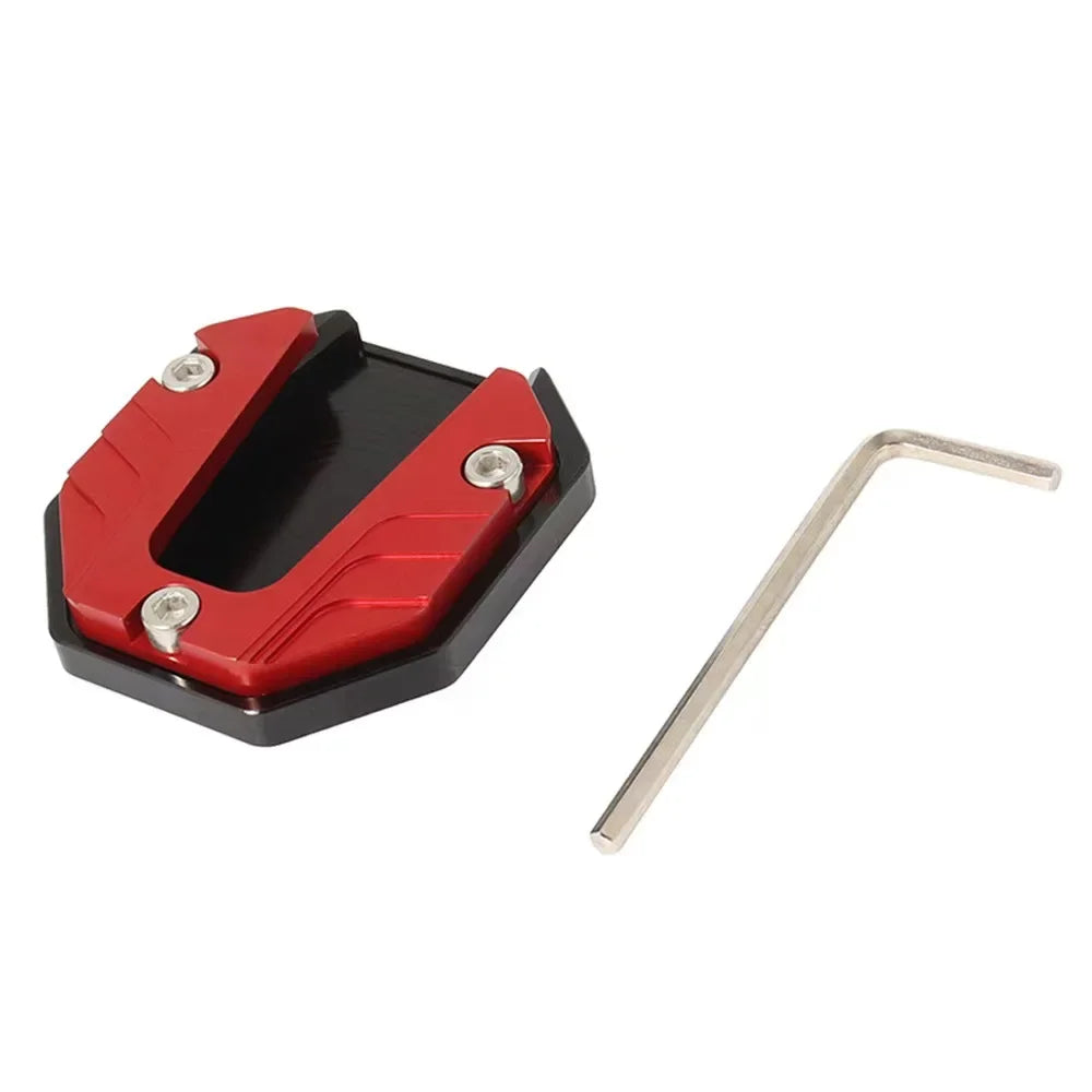 Motorcycle Kickstand Pad Anti-skid Enlarger Base Support Extension Enlarger Scooter Moped Foot Pad CNC Aluminum Alloy