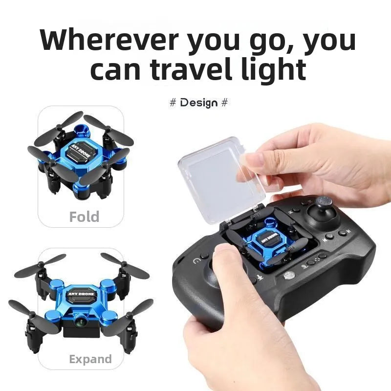 Mosquito drone, mini folding drone, aerial camera drone, student remote-controlled helicopter, small toy