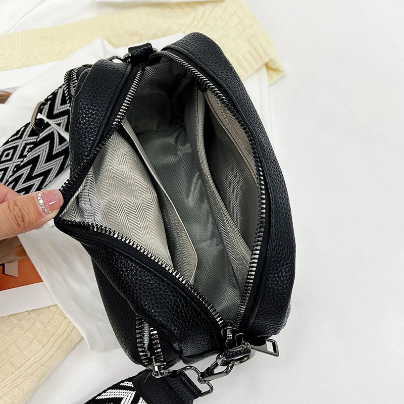 New Fashion Women's Bag Senior Simple Atmosphere Single Shoulder Crossbody Bag With Retro Small Square Bag Simple Fashion