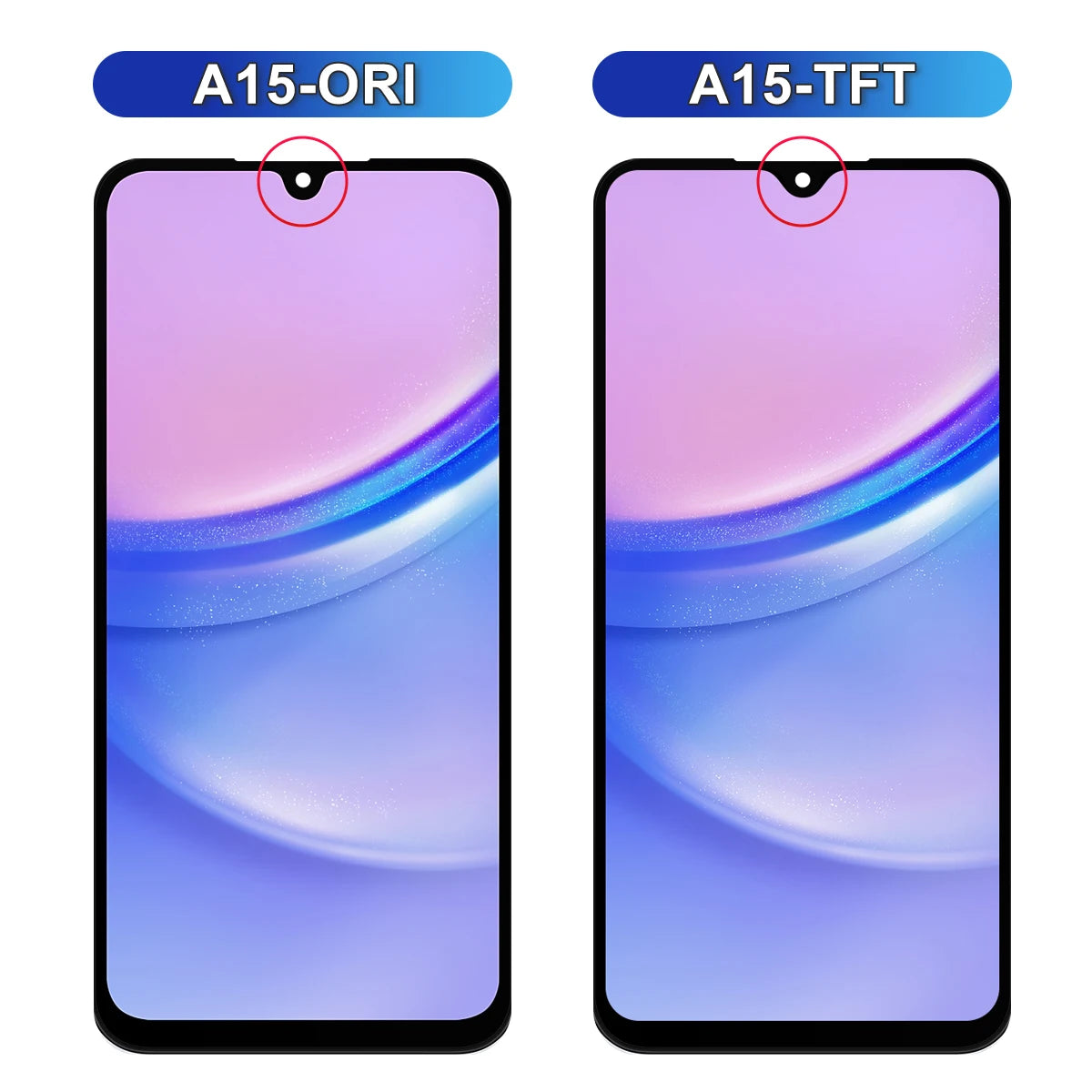 6.5'' Tested A15 4G SM-A155F Display Screen, for Samsung A15 5G SM-A156B Lcd Display Digital Touch Screen with Frame