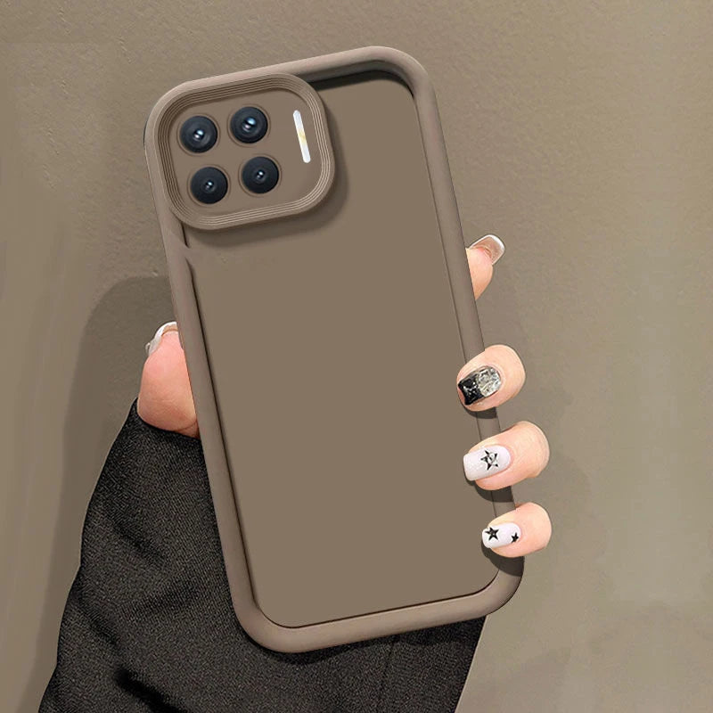 For OPPO A93 4G Case Oppo F17 Pro 4G Phone Case OPPO Reno4 Lite 4G Reno4 F Fall prevention Luxury Candy Matte Soft Cover