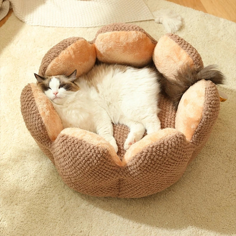 Bed House Lovely Cactus Flower Puppy Kennels Mat Winter Warm Beds Dropshipping