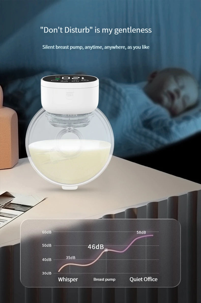 Electric Breast Pumps Portable Hands Free Wearable Breast Pump Silent Comfort Breast Milk Extractor Collector BPA-free