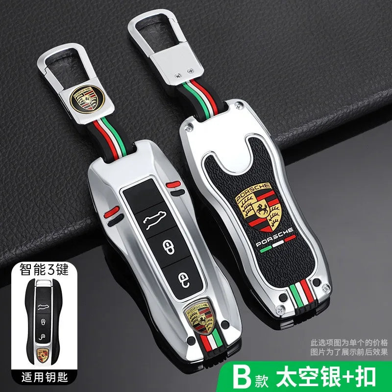Auto Smart Remote Key Case Cover Protector For Porsche Panamera Carman Macann Bobst Cayenne 911 981 991 970 996 Car Accessories