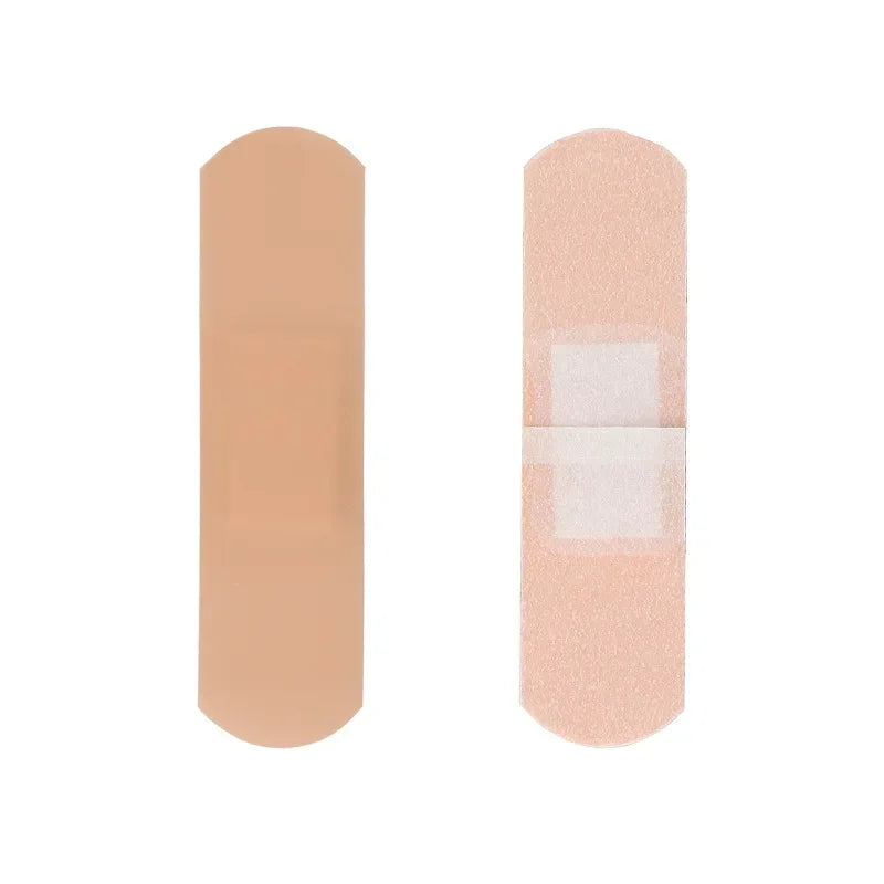 100Pcs Waterproof Breathable Cushion Adhesive Plaster Wound Hemostasis Sticker Band First Aid  Medical Gauze