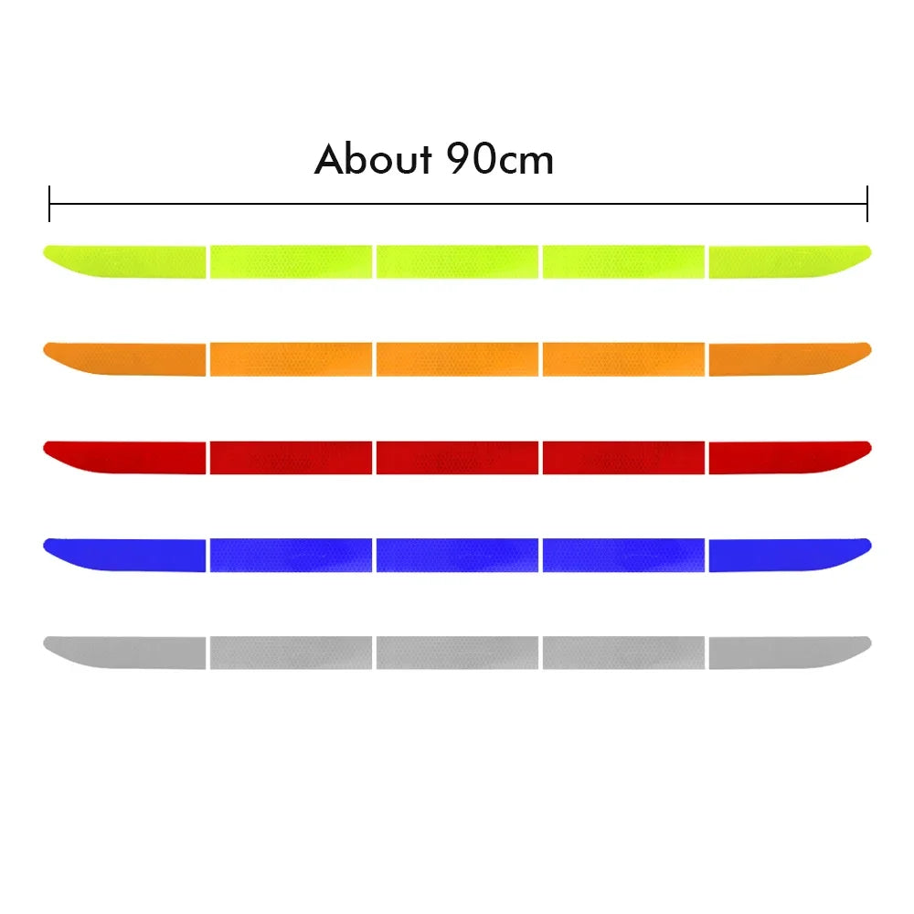 Reflective Car Sticker 90cm Reflective Warning Safety Tape Anti Collision Night Warning Reflective Sticker for Automobile Trunk