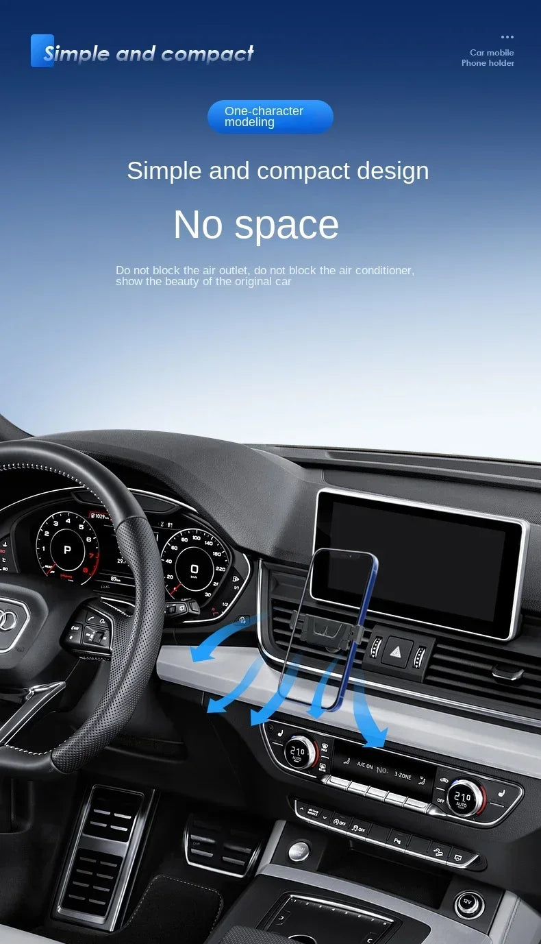 RandGrey Car Phone Holder for Universal Mobile Phone Holder Stand Car Phone Stand for Car Air Outlet Mount Car Cell Phone Suppor