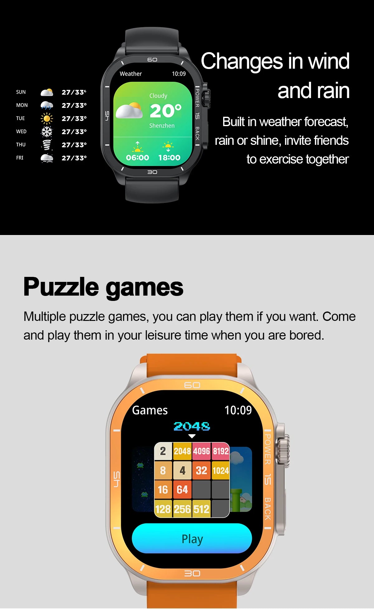 2025 New 49mm Smart Watch Men Women NFC Smartwatch BT Call Waterproof Wireless Charging AMOLED Screen Watch Ultra2 For Apple IOS