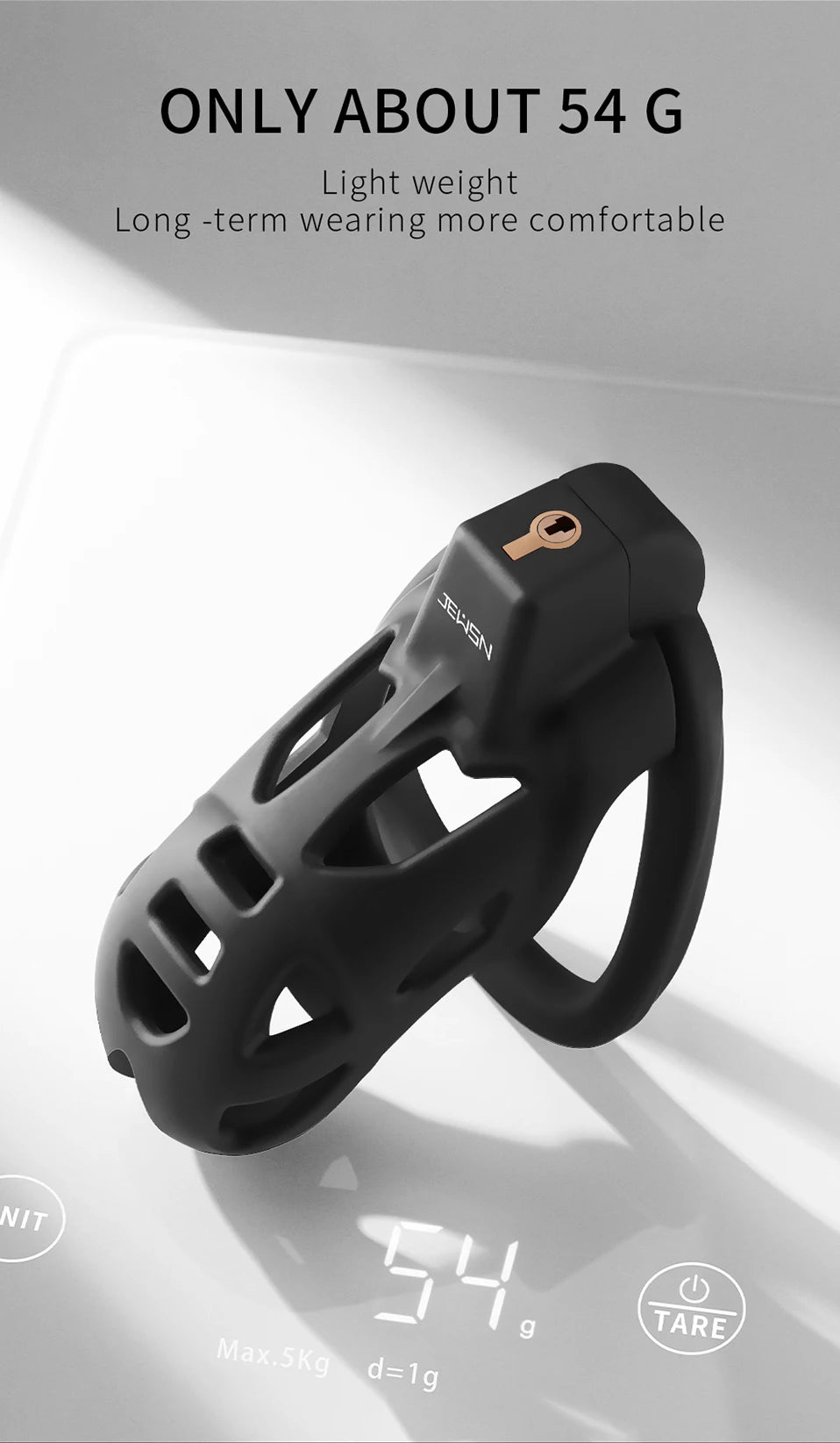 Jeusn Male Chastity Cage Sex Toys Discreet Sissy Femboy Chastity Cock Cage Device Penis Rings Male With 3 Size Men's Adult Goods