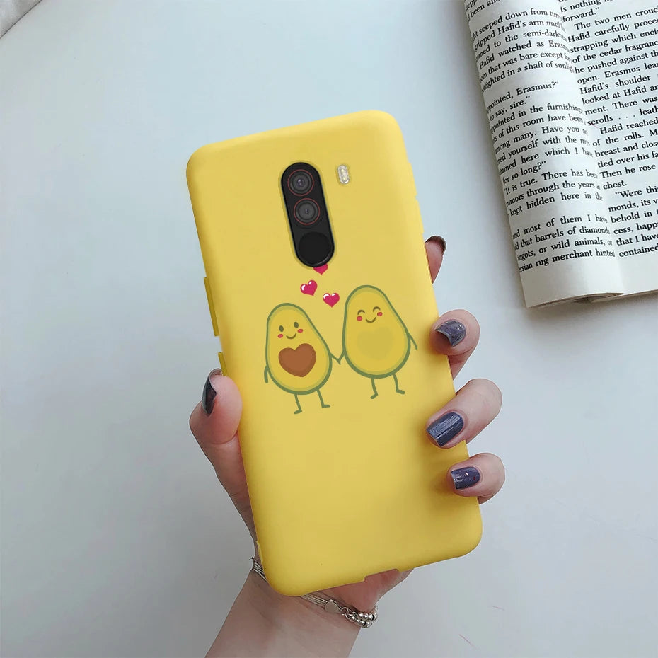 For xiaomi Pocophone F1 Case Poco F1 Cute Cat Cartoon Cover Silicone Soft TPU Phone Case For xiaomi Pocophone F1 Global F 1 Case