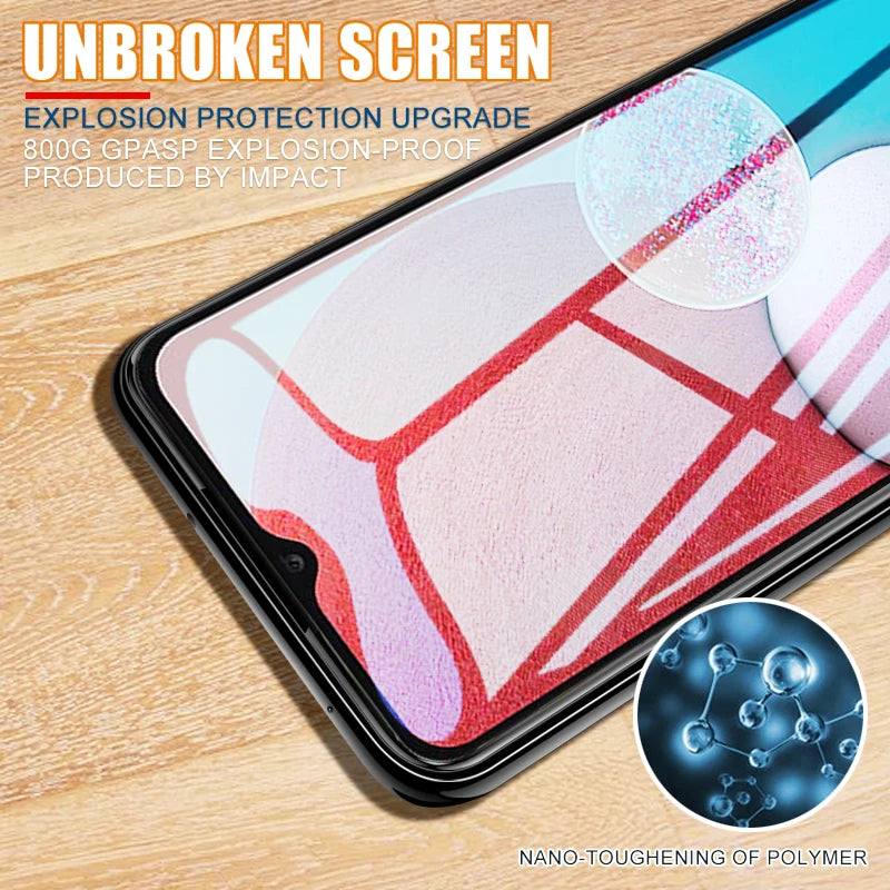 3Pcs Full Tempered Glass For Samsung Galaxy A03 A13 A23 A33 A53 A73 Screen Protector Galaxy M13 M23 M33 M53 HD Protective Film