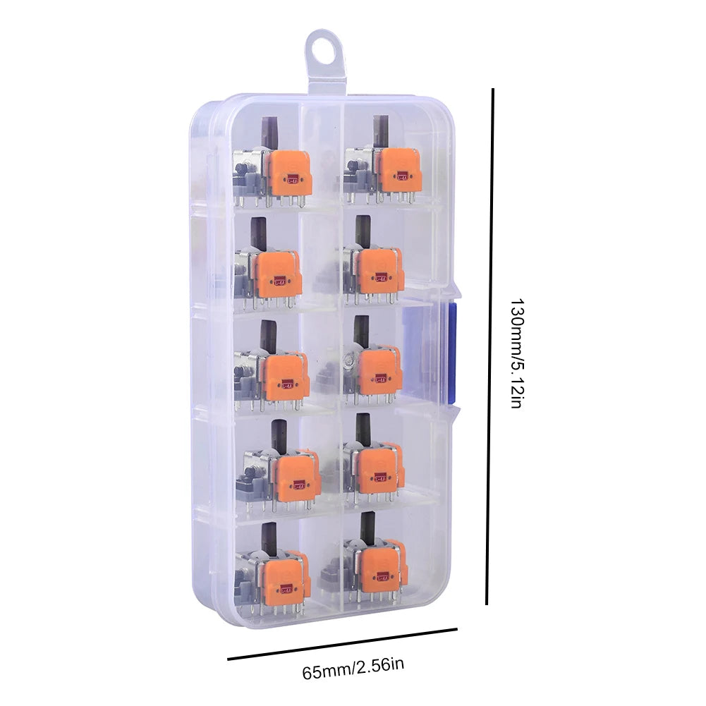 10Pcs 3D Hall Effect Joystick High Precision No Drifting Thumbsticks Module Repair Parts Adjustable for PS4/5 for XBox/Switch