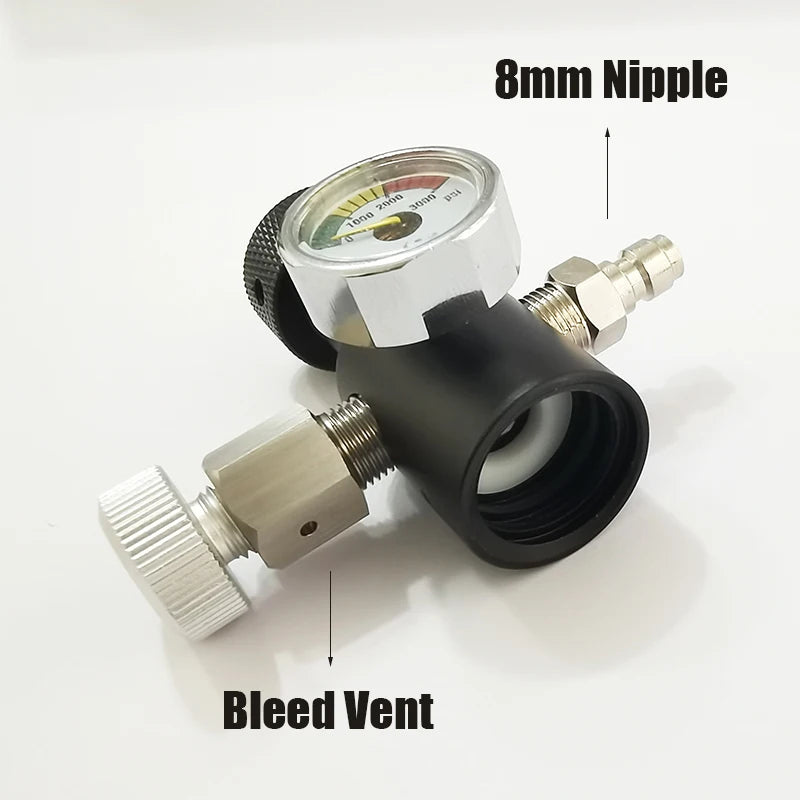 Soda Water Air Connect Co2 Cylinder Tank (TR21-4 Thread Type) Refill Adaptor With Hose Gauge Kit W21.8-14 G3/4 CGA320 Connector