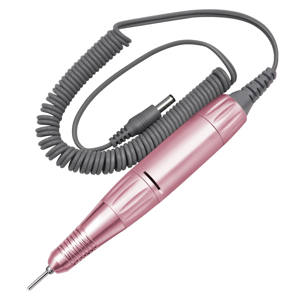 35000 RPM DC & 3 PIN Electric Nail Drill Pen Handle File Polish Grind Machine Handpiece Manicure Tool Nail Drill Accessories